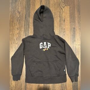 GAP Mickey Kids Black Hoodie with Logo